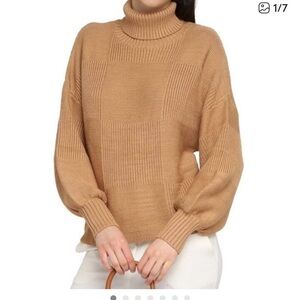 Staud camel turtleneck sweater